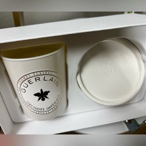 Brand new Guerlain Orchidée Imperiale candle with lid. Extremely rare.